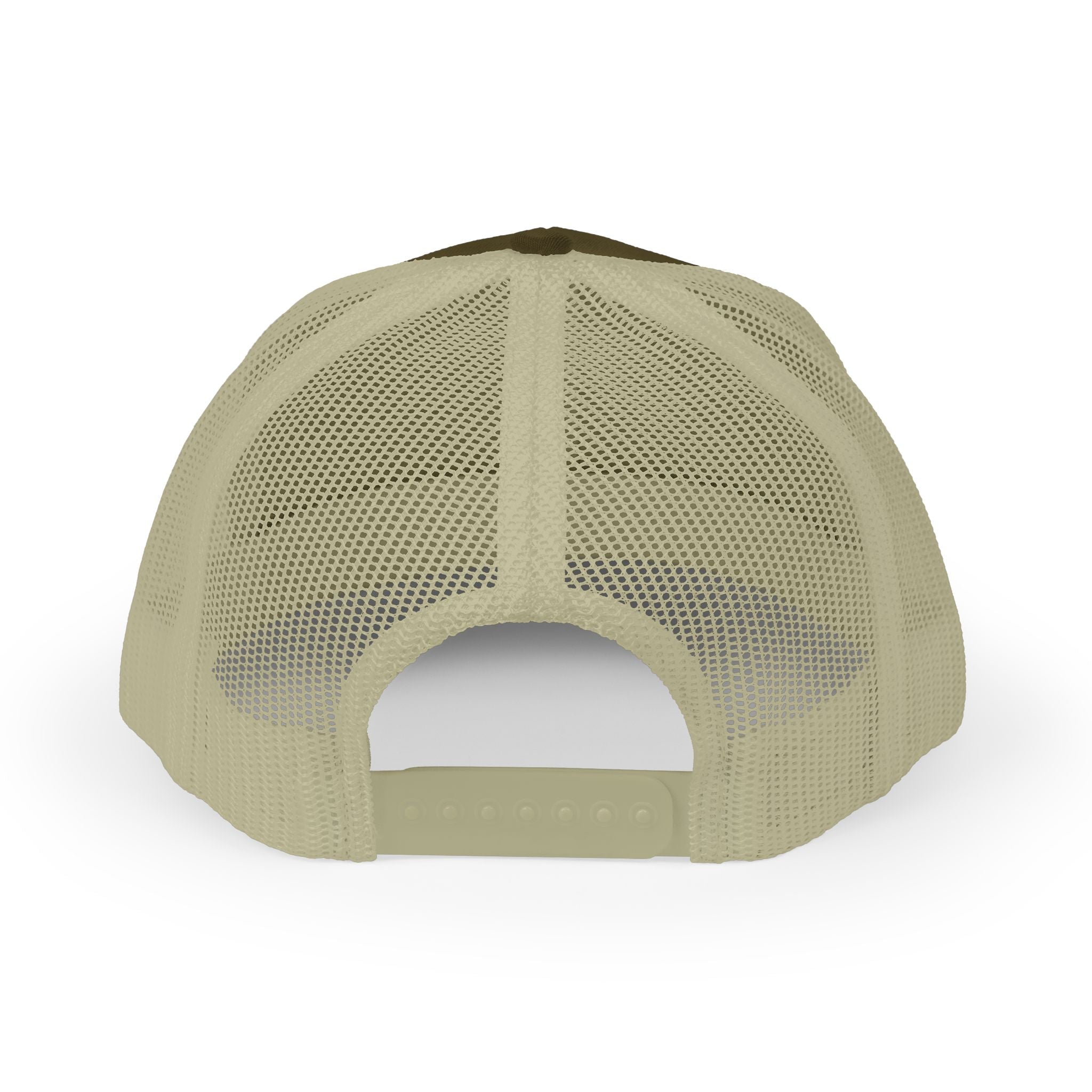 Trucker Cap - Gold Glitter Question Mark "Why Me" Embroidered Snapback