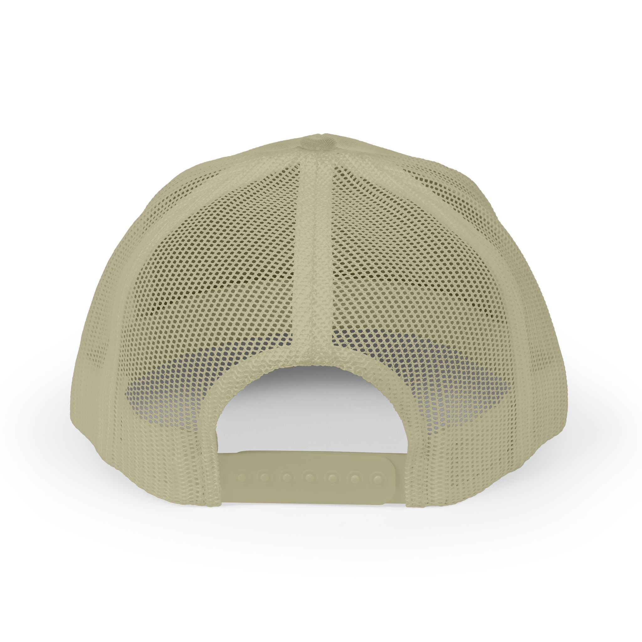 Trucker Cap - Gold Glitter Question Mark "Why Me" Embroidered Snapback