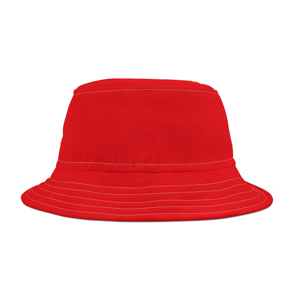 Red Bucket Hat — Classic Sun & Streetwear Accessory