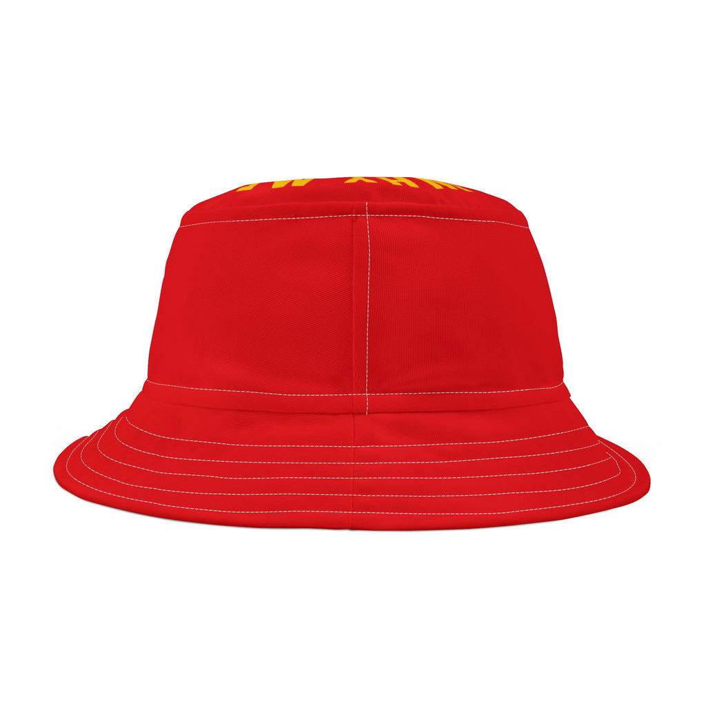 Red Bucket Hat — Classic Sun & Streetwear Accessory
