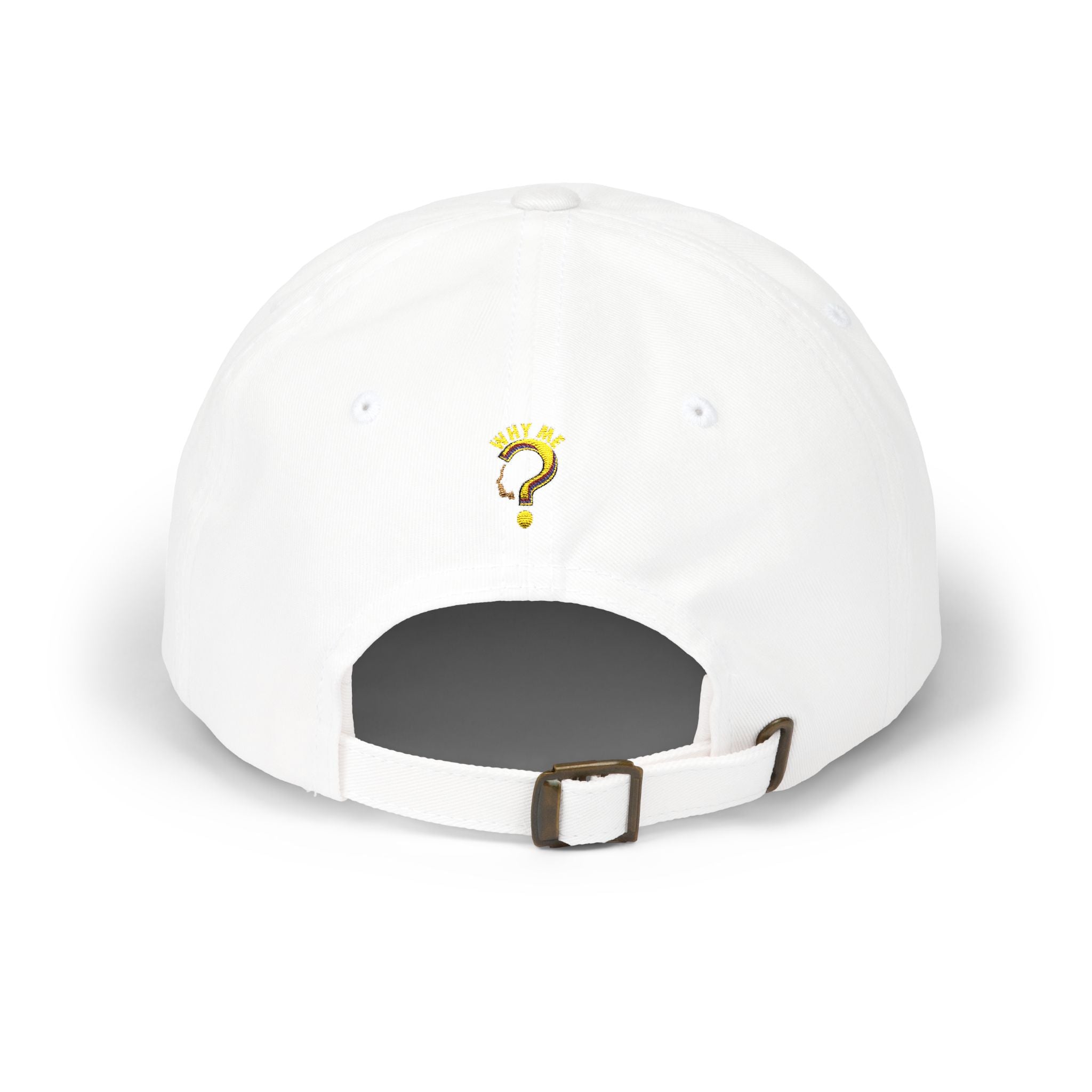 Dad Cap — 'Why Me?' Question Mark Embroidered Baseball Hat