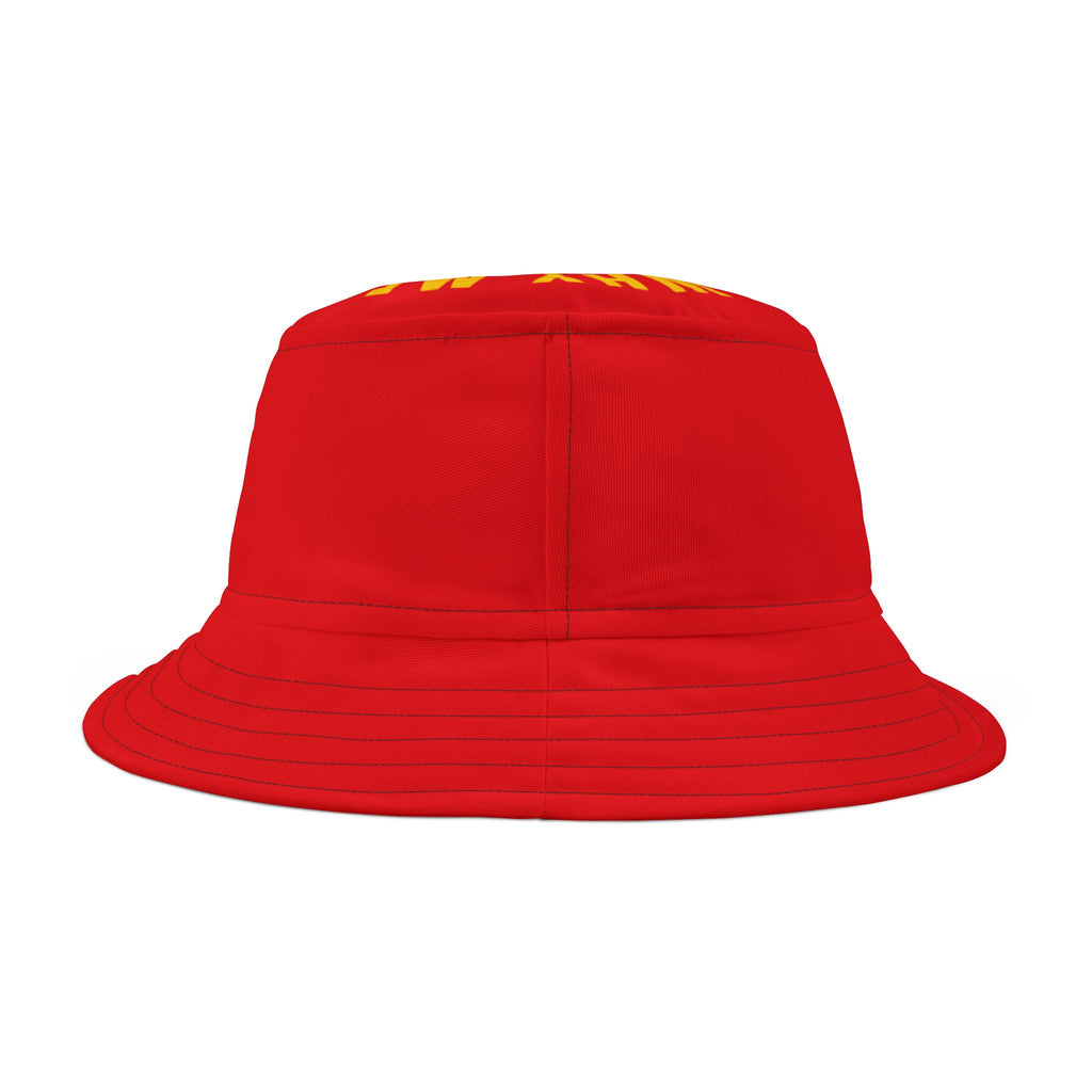 Red Bucket Hat — Classic Sun & Streetwear Accessory