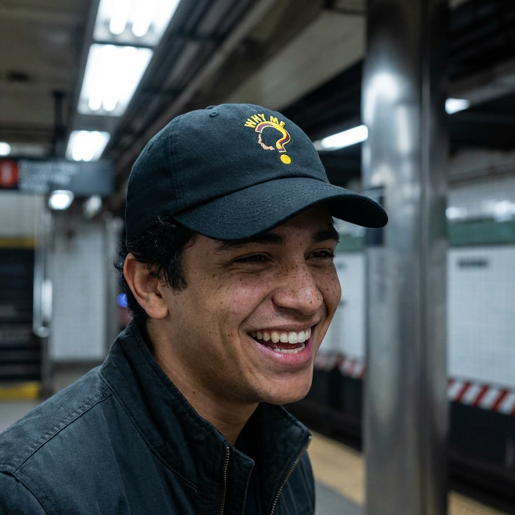 Dad Cap — 'Why Me?' Question Mark Embroidered Baseball Hat