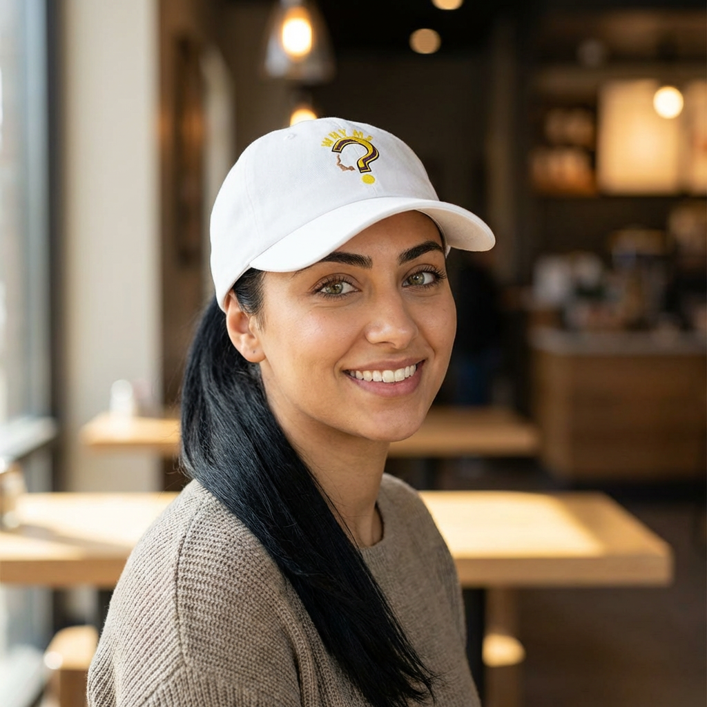 Dad Cap — 'Why Me?' Question Mark Embroidered Baseball Hat