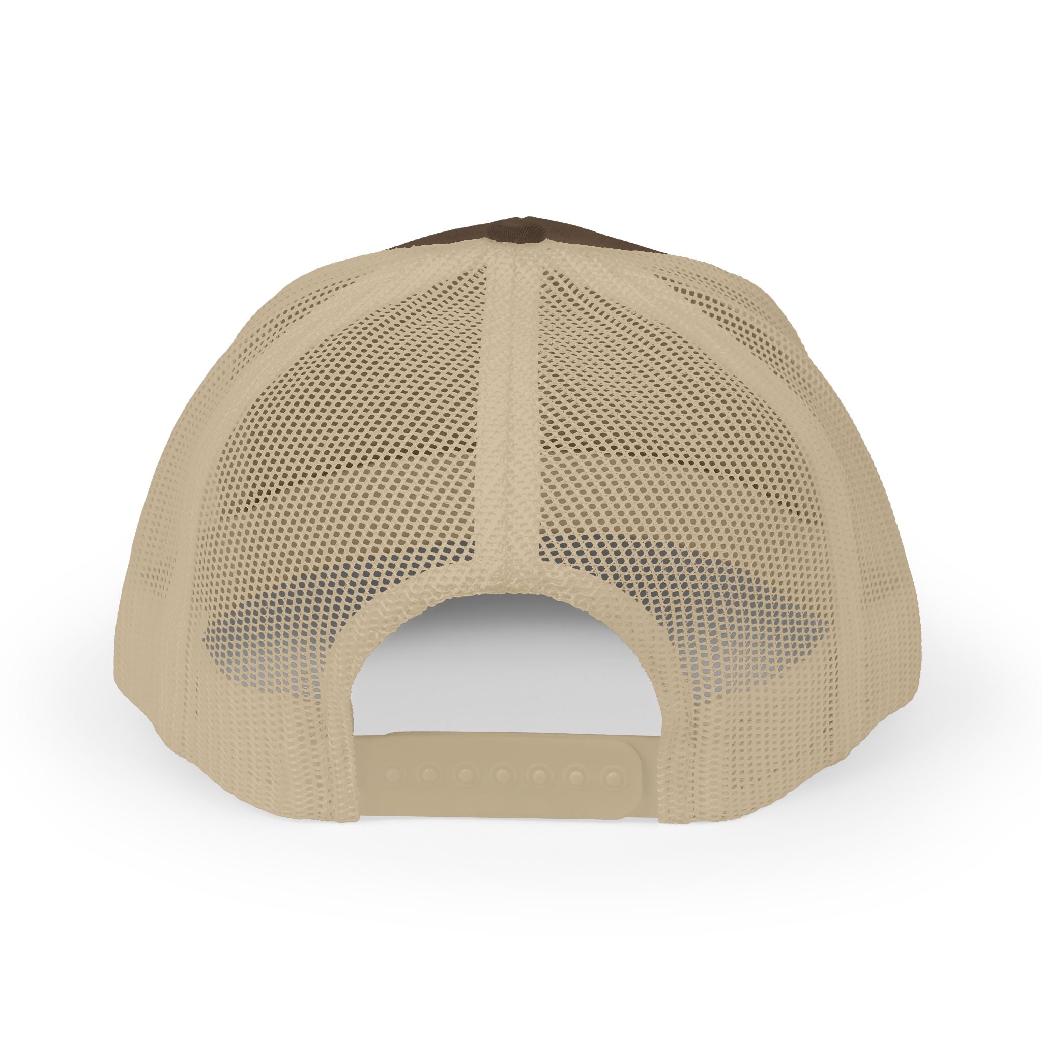 Trucker Cap - Gold Glitter Question Mark "Why Me" Embroidered Snapback