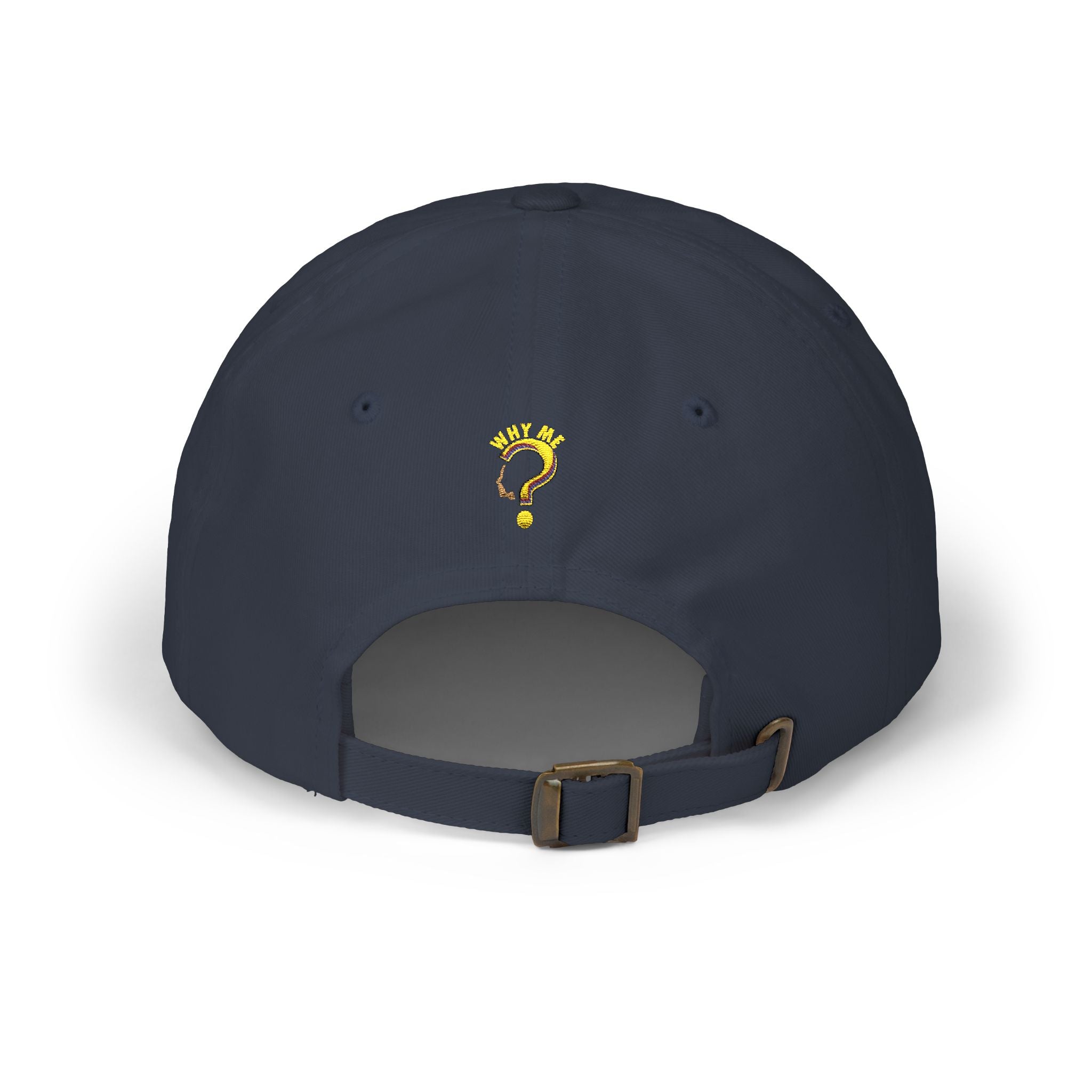 Dad Cap — 'Why Me?' Question Mark Embroidered Baseball Hat