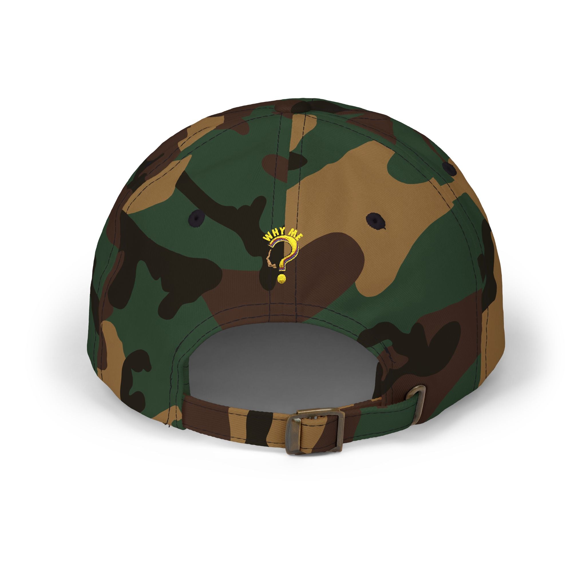 Dad Cap — 'Why Me?' Question Mark Embroidered Baseball Hat
